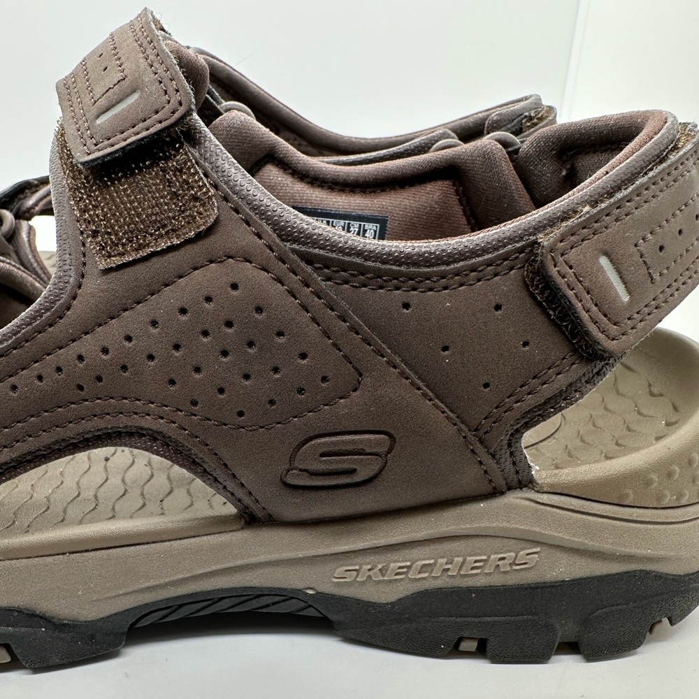 Skechers Men’s Relaxed Fit Tresmen Garo Chocolate Sandals #204105 Size 9 Wide - Picture 7 of 11
